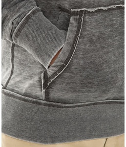 Sweat à capuche oversize pour homme en mélange de coton épais, effet délavé vintage, doux au toucher - Product Image 5