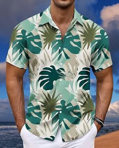 Chemises pour hommes décontractées à manches courtes boutonnées, idéales pour la plage, l'été, les vacances, les mariages - Product Image 2