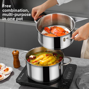 Marmites à soupe doubles grande capacité tout-en-un multifonctionnelles avec poignées doubles et design épaissi - Product Image 3