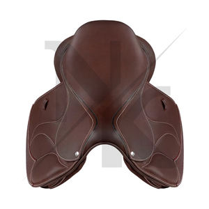 Silla de montar inglesa de calidad premium, duradera, de cuero genuino, de contacto estrecho, productos de carreras de caballos ingleses de la India. - Product Image 6