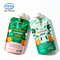 Emballage flexible personnalisé de qualité alimentaire, sachet Doypack résistant à l'humidité avec bec verseur pour jus, boissons, purée de fruits