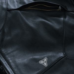 Veste de moto en cuir pour hommes Veste de motard élégante approuvée CE Veste d'équitation durable pour la sécurité - Product Image 2