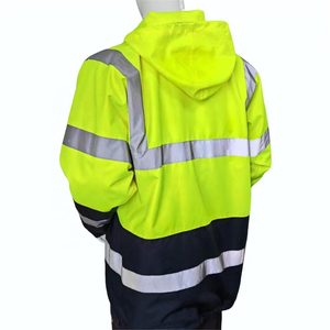 Custom High Visibility Reflective <b>Jacket</b> Waterproof Safety Workwear for Construction and Industrial <b>Workers</b> Supplier - Product Image 4