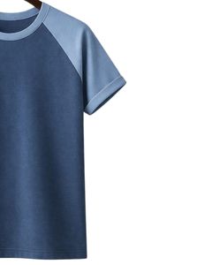 Custom Mens Raglan Jersey Short Sleeve T Shirt Cotton Polyester Crew Neck Casual Contrast Sleeve <b>Baseball</b> <b>Tee</b> OEM Apparel Supply - Product Image 4