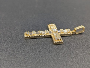Colgante de Cruz Hip Hop de Fe Religiosa, Plata 925, Chapado en Rodio/Oro de Lujo, con Moissanita VVS, Personalizado, Otros Regalos - Product Image 4