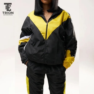 Stylish <b>Women</b> Windbreaker Tracksuit <b>Jacket</b> and Pants <b>Lightweight</b> Fabric Comfortable Fit Outdoor Sports Outfit Windbreaker - Product Image 5