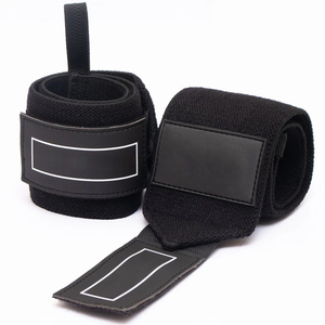 Muñequeras de seguridad para entrenamiento de gimnasio y fitness de alta calidad, de un solo color, de buen proveedor, personalizables. - Product Image 1
