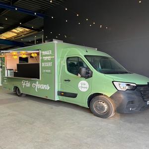 Remolque de Comida Móvil de Acero Inoxidable y Aluminio para Dulces y Frituras, Servicio de Catering Comercial, Capacidad para 150 Personas, con Sistema de Alimentación Integrado - Product Image 2