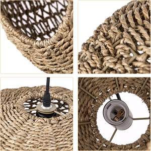 New Transparent Rattan Pendant Lampshade Handicraft Ceiling <b>Light</b> Cover for Living Room Home Decor Wholesale - Product Image 6