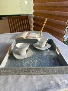 Handmade Storage Serving Enameled Wood Printed Tray Modern Tray Handmade Handicraft Top Quality Enamel Tray By UO INDIA - Product Image 4