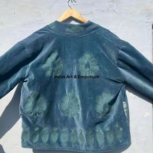 Indian Handmade Suzani Cotton Jacket Hand Embroidered Short Jacket Unisex Coat Handmade Suzani Short Jacket - Product Image 4