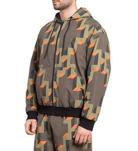 100% กันลมไนล่อนมีฮู้ดกันน้ำพิมพ์ลายกำหนดได้เองแจ็คเก็ตกันลมซับลิเมชันเสื้อแจ็คเก็ตกันลม - Product Image 4