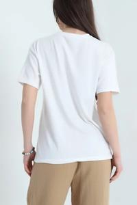 Camiseta para mujer con logo de marca personalizado, camiseta para mujer con el mejor diseño, estilo más reciente, camiseta de manga corta para mujer - Product Image 3