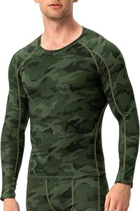 Men's Compression Long Sleeve Performance Shirt Premium Quick Dry Compression Base <b>Layer</b> <b>Top</b> Men's Athletic Compression Training - Product Image 2