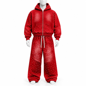 Survêtement personnalisable pour homme à motif uni avec patch brodé – Créez votre propre tenue streetwear – Prix abordable – OEM 2026 - Product Image 4