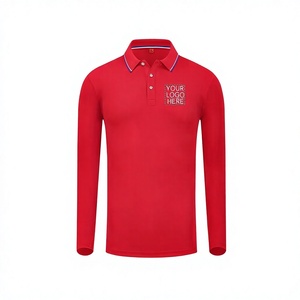Men's White Long Sleeve Polo Shirt Embroidered Logo Front Casual Oxford Cotton Breathable Regular Fit - Product Image 6