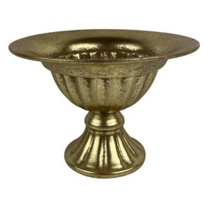 Bol décoratif en laiton à motif floral sur piétement, pour décoration de mariage, bols de luxe pour service alimentaire, présentation sur table pour fêtes - Product Image 2
