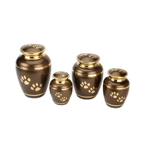 โกศโลหะสำหรับเผาขี้เถ้าของมนุษย์ชุดที่ดีที่สุดของโกศโลหะ4ชิ้นแบบแฮนด์เมดดีไซน์ใหม่ - Product Image 1