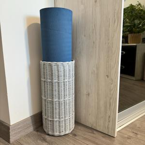 Handmade Rattan Yoga Mat <b>Storage</b> <b>Basket</b> Eco Friendly <b>Wicker</b> <b>Storage</b> Tube for Home Gym Fitness Studio Equipment Organizer - Product Image 4