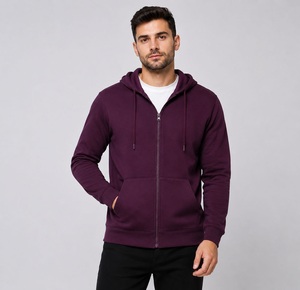 High Quality Thick Men Zipper Hoodie Cotton Blended Oversized Boxy Fit Cropped <b>Zip</b> <b>Up</b> Hoodie - Product Image 5