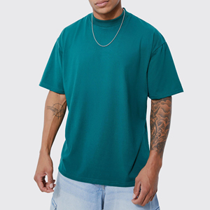 Camiseta de Hombre 100% Algodón, Estilo Hip Hop, Hombros Caídos, Talla Grande, con Diseño de Logotipo Personalizado, Secado Rápido y Ecológica - Product Image 2