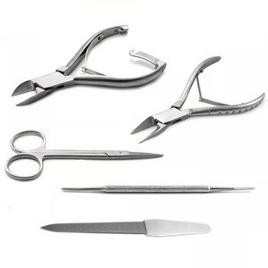Kit de manicura de acero inoxidable de grado quirúrgico de alta calidad, cortaúñas de precisión e instrumentos profesionales de podología - Product Image 2