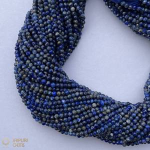 Perles de Lapis Lazuli Bleu Naturel de Jaipur, Micro-Perles de 2mm et 3mm, Pierres Précieuses en Vrac pour la Fabrication de Bijoux Délicats - Product Image 3