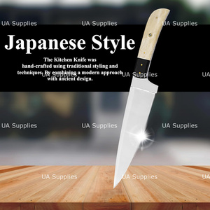Cuchillo de Cocina de Acero Inoxidable Forjado a Mano, Personalizado, de 7 Pulgadas, Estilo Vintage, Ambidiestro, Marca UA Supplies - Product Image 3