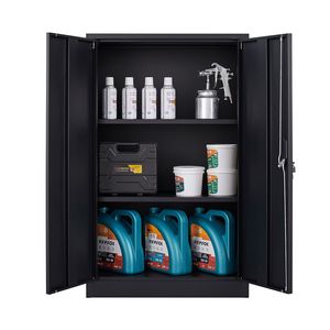 Adjustable Shelf Metal Storage <b>Cabinet</b> with Locking Doors Folding Filing Storage <b>Locker</b> File <b>Cabinets</b> - Product Image 6