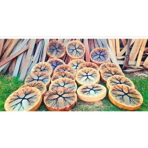 Tambor Chamánico Redondo Hecho a Mano de 16/20 Pulgadas con Piel de Cabra, Instrumento de Sanación Sonora, Tambores Chamánicos - Product Image 2