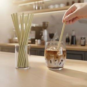 Pailles en bambou polyvalentes emballées - Compostables et biodégradables pour les pailles à boire certifiées DR pour les boissons chaudes/froides - Product Image 3