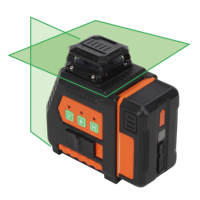 Niveau laser rotatif 5 lignes vert SA-05F - Niveau laser - 1V1*360 °   pour la menuiserie européenne et la rénovation des carreaux