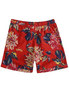 Pantalones cortos para hombre con estampado tropical, cintura elástica, cordón, playa, verano, informal, vacaciones, coloridos, ligeros, para la playa en verano - Product Image 5