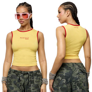 Women's Tank <b>tops</b> Basic Casual Stretch Cropped Tank <b>Top</b> <b>Sleeveless</b> T-Shirt Blouse Summer tee Outfits Solid color Crop Tank <b>Tops</b> - Product Image 5