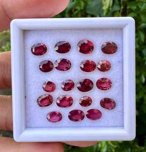 Pierres précieuses naturelles en grenat rouge, taille ovale, pierres en vrac pour la fabrication de bijoux, bagues, pendentifs, boucles d'oreilles, certifiées IGI, haute qualité - Product Image 2