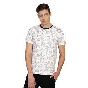 2024 camisetas de golf de algodón para hombres OEM venta al por mayor de secado rápido tela ligera logotipo personalizado de talla grande manga corta estampado patrón suave - Product Image 1