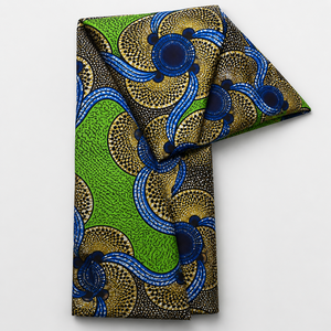 Tela Africana Estampada al por Mayor, Textil de Algodón Ankara, Tela Batik Colorida para Vestidos Tradicionales, Prendas de Moda - Product Image 1