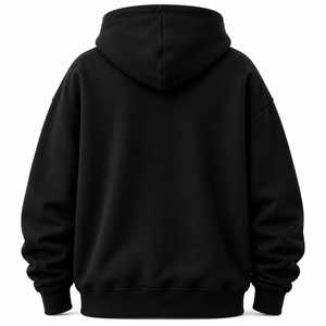 Sudadera con capucha extragrande con gráfico de calavera neón para hombre, estilo gótico con alas de calavera, sudadera con capucha prémium de peso pesado, ropa urbana, sudadera con capucha bordada - Product Image 2
