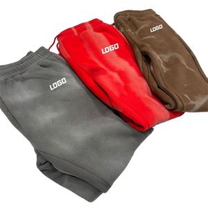 Nouveau style Pantalon de survêtement décontracté pour homme, taille mi-haute, coupe ajustée, cargo, multicolore, en coton, infroissable, poids moyen, délavé effet usé, élastique - Product Image 5