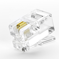 Connecteur RJ45 Modulaire Cat6a Cat5e RG45 pour Réseau Ethernet UTP 8P8C 8 Broches Cat6 Non Blindé Plaqué Or