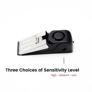 Alarme d'arrêt de porte en forme de cale de sécurité à domicile antivol 120DB - Product Image 4