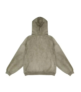 Sudadera con Capucha de Invierno Estilo Nuevo, Lavado Ácido, 100% Algodón, Oversize, Diseños Personalizados, Transpirable, Alta Calidad - Product Image 4
