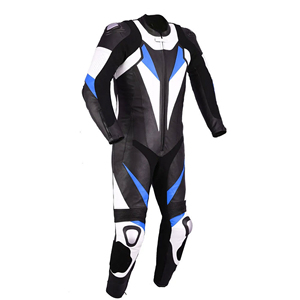 Combinaison de course moto en cuir professionnelle durable, deux pièces, équipement de moto, protection intégrale du corps, équipement de sécurité pour motards - Product Image 5