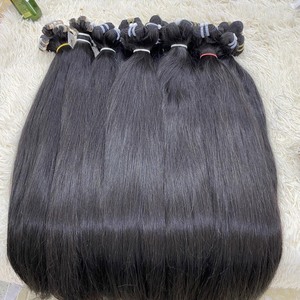 2024 tendance chaude haute qualité vierge Remy cheveux Machine Double trame cheveux chinois vague naturelle droite professionnel en gros - Product Image 4
