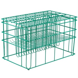 Premium Eco-Friendly Waterproof Powder Coated Green Metal Kitchen Dish <b>Rack</b> Holds 11 <b>Plates</b> Double Tier Standing Storage Basket - Product Image 5