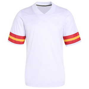 เสื้อฟุตบอลอเมริกันแบบมืออาชีพ ผ้าเนื้อดี ทนทาน ระบายอากาศได้ดี ปักลายแบบ Tackle Twill  รับทำโลโก้ตามสั่ง ผู้ผลิตชุดทีม OEM - Product Image 1