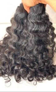 Offre Spéciale sur des Bundles de Cheveux Naturels Indiens Bouclés Remy, Doux et Sains, Double Trame Faite à la Machine, 100g, pour Couture et Tissage - Product Image 5