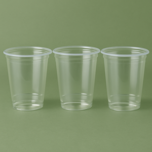 Super Quality Factory Low Price Classic Design PP <b>Plastic</b> Cups with Lid Transparent Disposable Cups Custom Sizes 12/16/24oz - Product Image 1