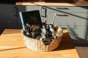 Cesta de Almacenamiento Vintage Ecológica de Jacinto de Agua y Hierba Marina Tejida a Mano con Asa, Organizador Colgante Multiusos para Suelo con Ganchos Novedosos - Product Image 5