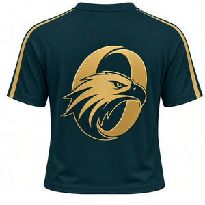 Ensemble uniforme de cheerleading vert sarcelle foncé et or, haut à manches courtes et jupe plissée, tenue d'équipe sportive pour entraînement, performance et compétition - Product Image 5